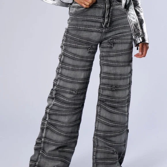 AKIRA NWT Women's Gray Jeans - Picture 3 of 9